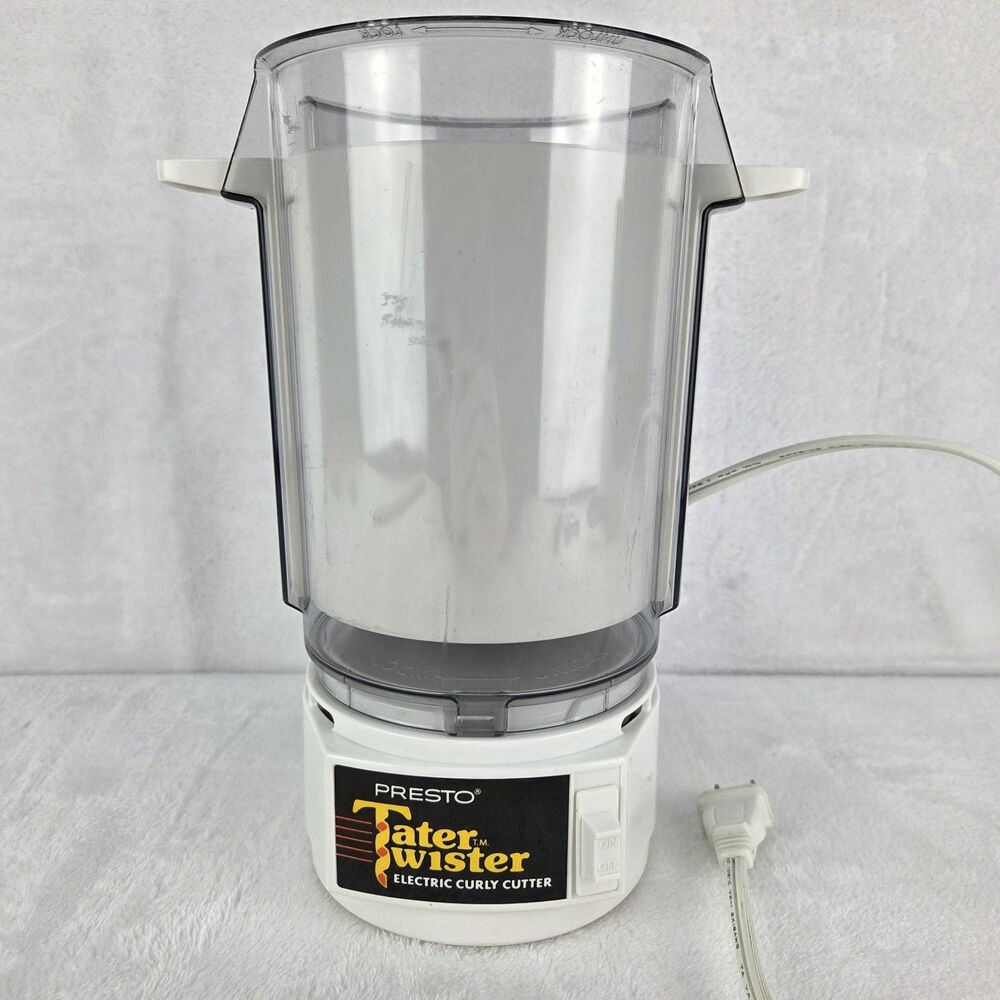 Vintage Presto TaterTwister Electric Tater Twister Curly Cutter White 0293001